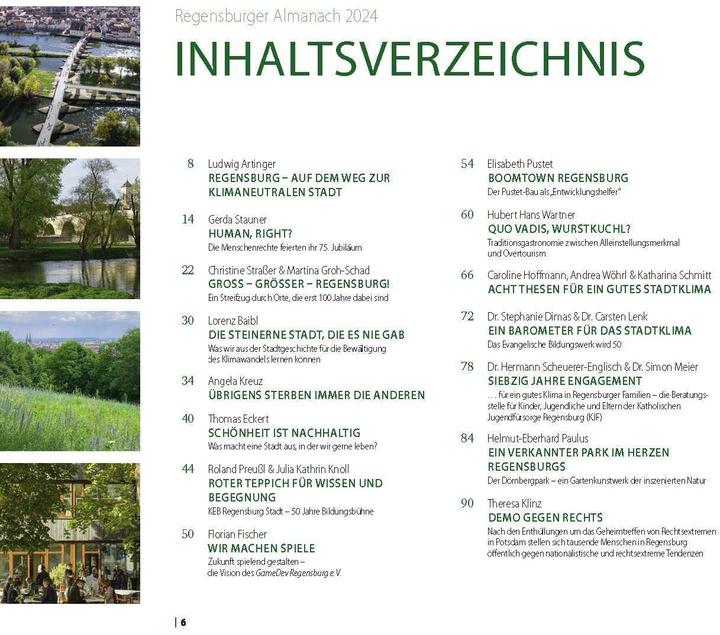 Actual product image Regensburg Almanac 2024 (German)