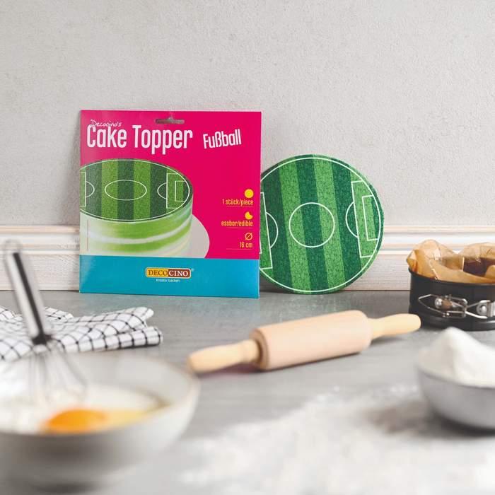 Produktbild Dekoback Cake Topper aus Esspapier Fussballfeld