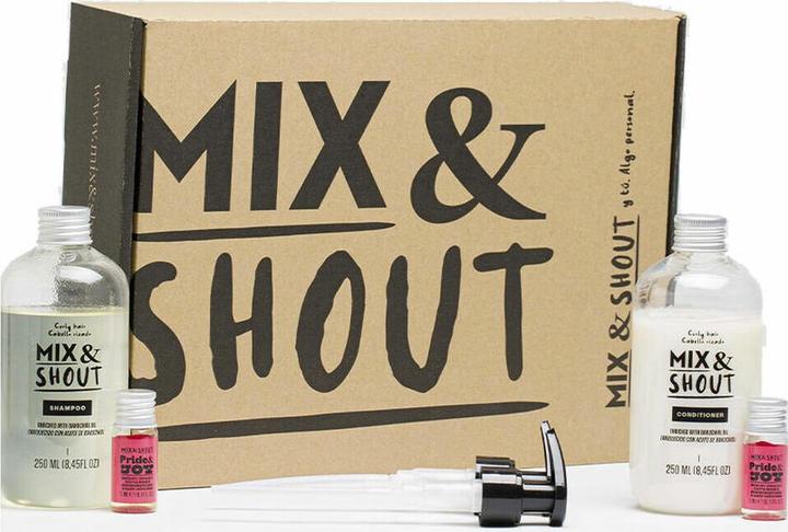 Immagine prodotto Mix & Shout RUTINA RIZADO EQUILIBRANTE Set di 4 pezzi (Set per la cura dei capelli)