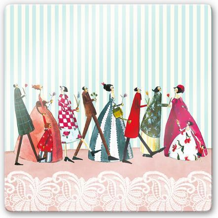 Produktbild Trenddeko Leffler - Familienbesuch (30 x 30 cm)