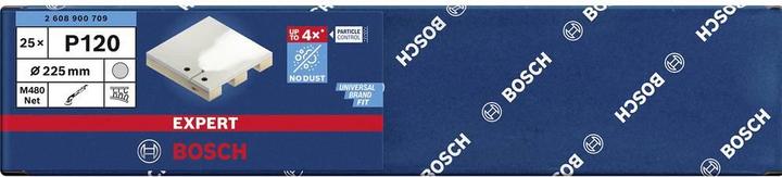 Produktbild Bosch Professional Zubehör EXPERT M480 Schleifnetz für Trockenbauschleifer, 225 mm, G 120, 25-tlg. (120)