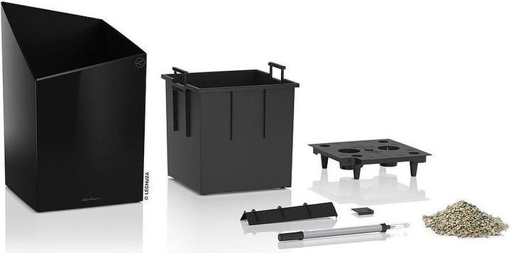 Actual product image Lechuza Premium Collection CURSIVO 30 all in one black high gloss (30 cm)