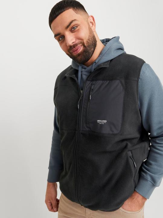 Actual product image Jack & Jones Plus Size Fleece Gilet Fleece Gilet (3XL)