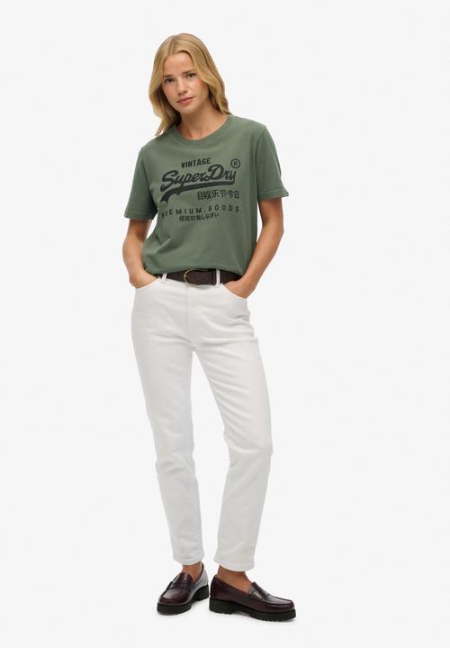 Produktbild Superdry Locker geschnittenes Vintage Logo T-Shirt mit Verzierung (S)