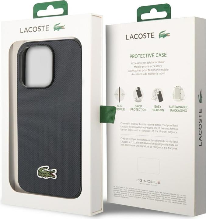Image du produit Lacoste Etui Iconic Petit Pique MagSafe do iPhone 14 Pro Max granatowy (Apple iPhone 14 Pro Max)