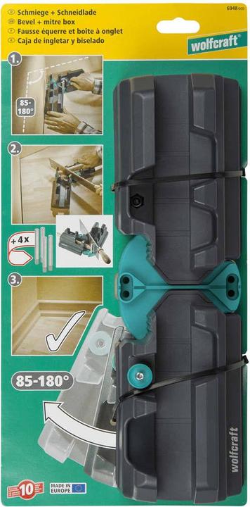 Produktbild wolfcraft wolfcraft 1 Schmiege u. Schneidlade h=max.70mm