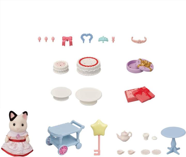 Produktbild Sylvanian Families Party Time Playset - Tuxedo Cat Girl