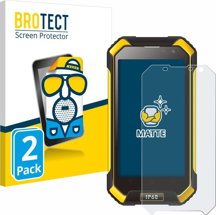 Produktbild BROTECT Entspiegelungs-Schutzfolie Displayschutz Matt (2 Stück, Blackview BV6000)