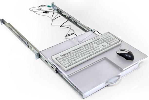 Produktbild Triton 48,30cm (19")zbh. Tastaturfachboden, 48,30cm (19"), 1,5HE, Lichtgrau