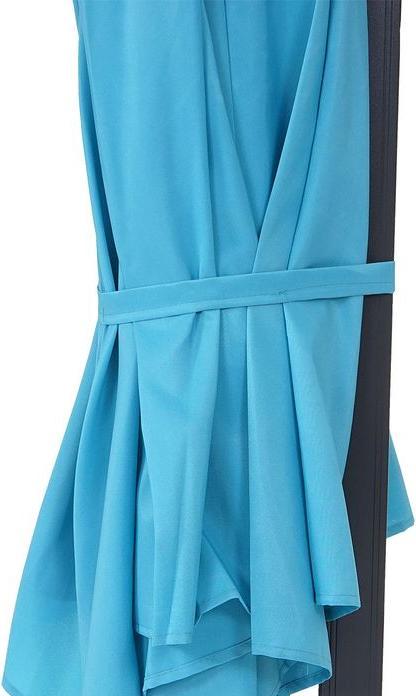 Produktbild Mendler Wandschirm, Ampelschirm Balkonschirm Sonnenschirm, 3m neigbar, Polyester Alu/Stahl 9kg, türkis - 273 (3 m)