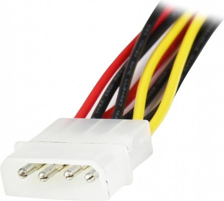 Actual product image StarTech 30 cm 4-pin Molex to SATA Y power cable - Molex to Serial-ATA splitter Y cable