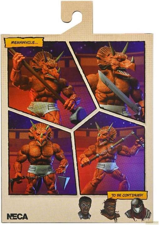 Actual product image Neca Teenage Mutant Ninja Turtles (Mirage Comics) action figure Triceraton Gladiator 21 cm