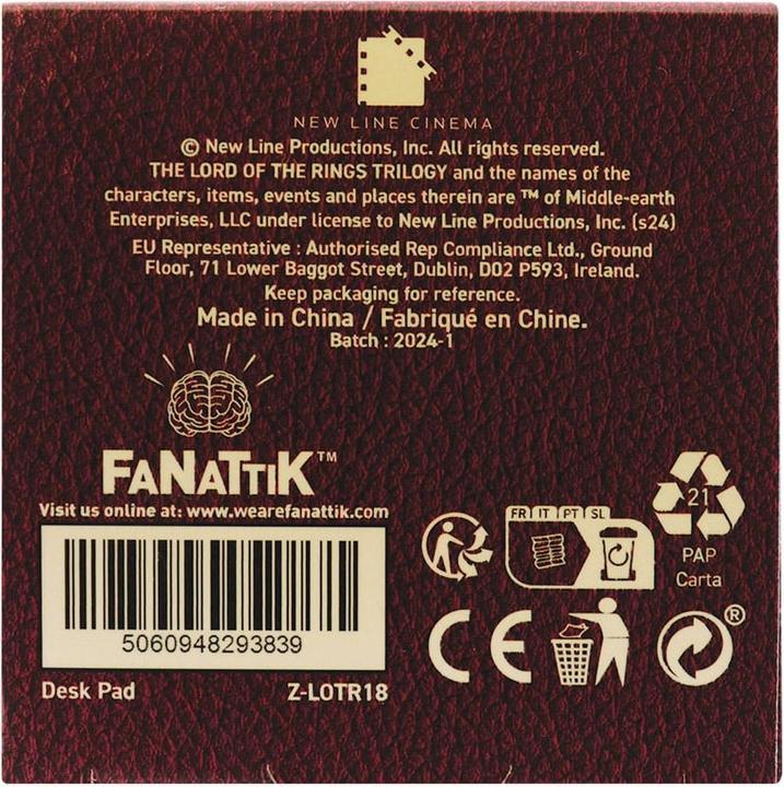 Image du produit Fanattik Sous-mains et sous-verres du Seigneur des Anneaux