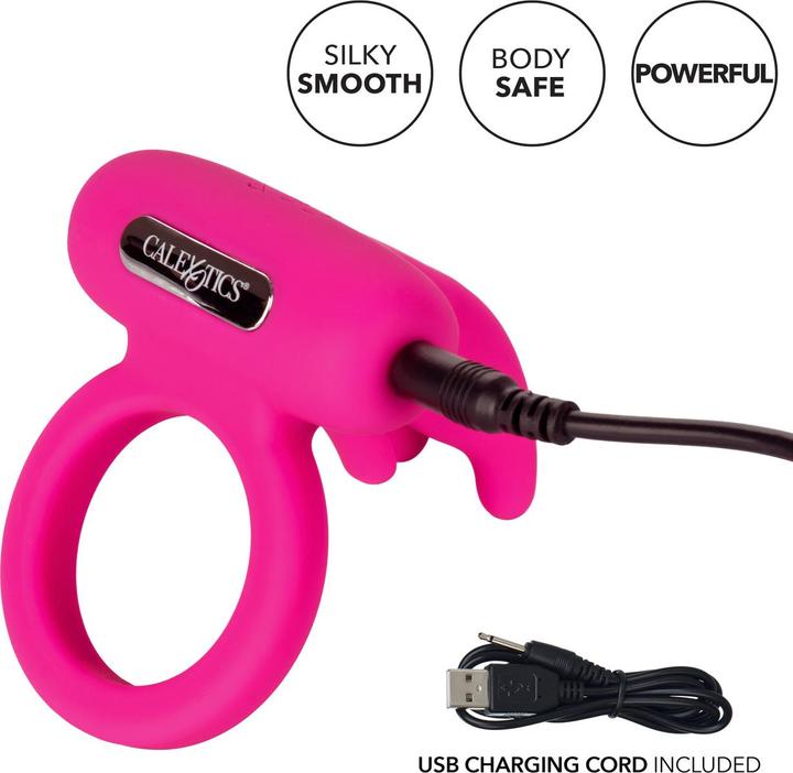 Actual product image CalExotics Silicone Rechargeable Triple Clit Flicker (3.75 cm)