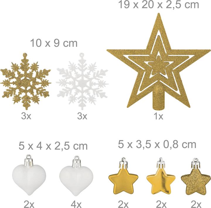 Produktbild Relaxdays Weihnachtskugeln-Set (1 -teilig)