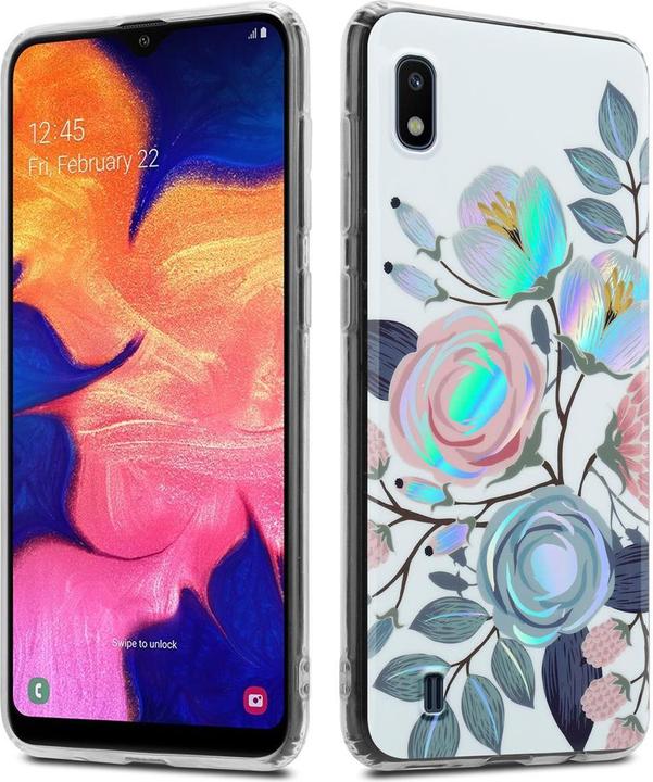 Produktbild Cadorabo IMD TPU Bunte Blumen & Blätter Cover (Samsung Galaxy A10, HTC One M10)
