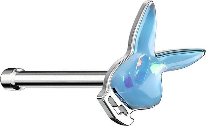 Star Piercing Ring silber schwarze Streifen mit Kristallstreifen (ohne Messing, Chirurgenstahl 316L)