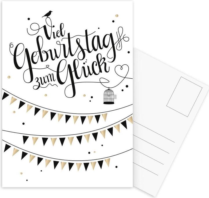 Produktbild Juniqe Viel Geburtstag zum Glück - Geburtstage (3 Stk.)