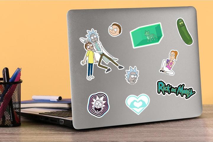 Actual product image Rick And Morty Deluxe Stickers (Pack of 100)