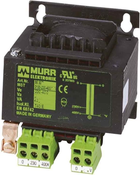 Produktbild Murr Elektronik Steuertransformator 1 x 230 V/AC, 400 V/AC 100 VA