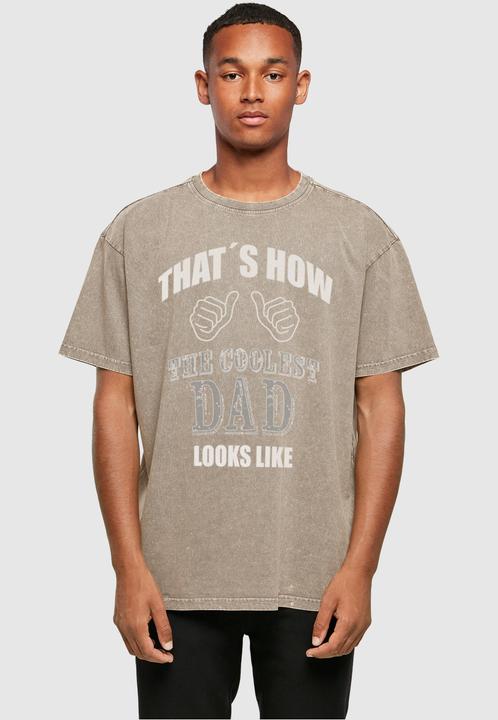 Image du produit Merchcode Coolest Dad Acid Washed Heavy Oversized Tee - 112553 (L)