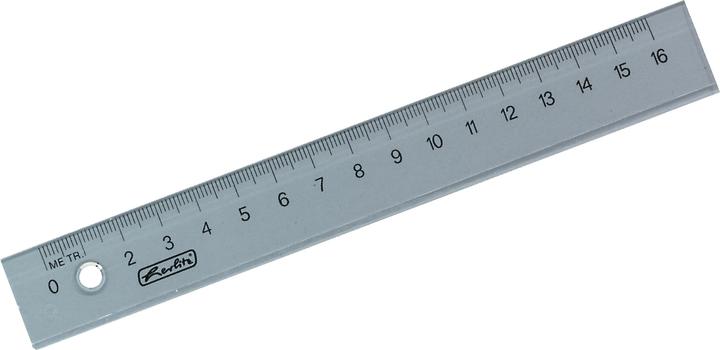 Actual product image Herlitz 8700601 Ruler desk ruler plastic (e) (160 mm)