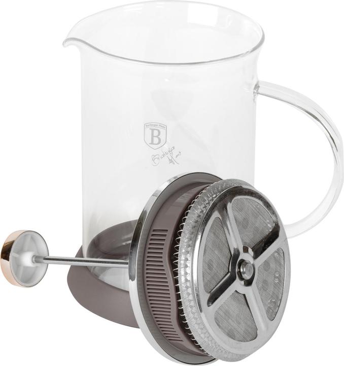 Produktbild BerlingerHaus Design-French Press fÃ¼r Kaffee und Tee, 800ml, taupe (0.80 l)