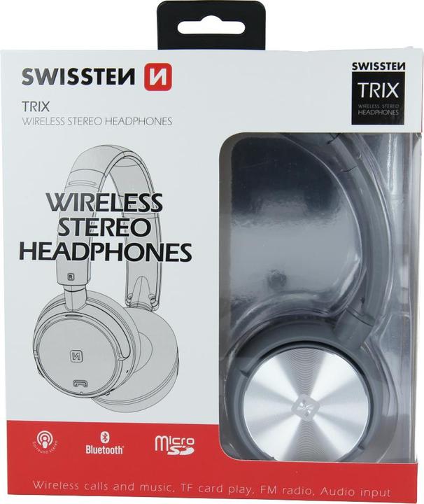 Produktbild Swissten Stereo Kopfhörer TRIX (8 h, Kabellos)