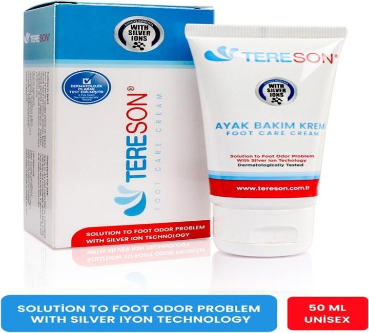 Tereson Fusscreme, Creme gegen Fussgeruch, Unisex, 50 ml (Fussdeodorant & -puder, 50 ml)