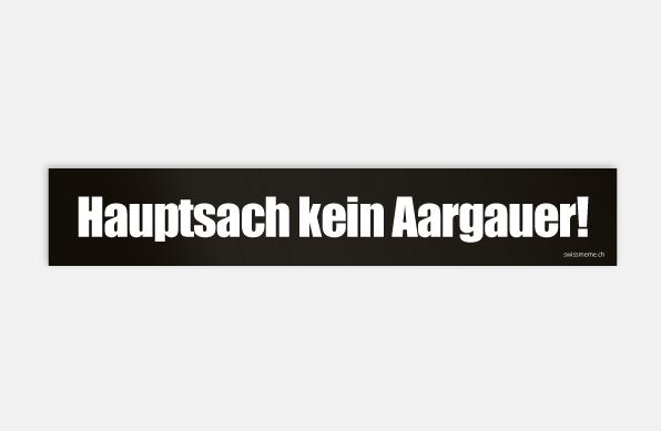 Produktbild SwissMeme Aargauer Autosticker schwarz