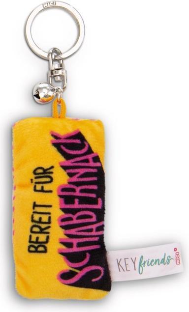 Actual product image Magni NICI Schlüsselanhänger Mini Plüschkissen Bereit für Schabernack mit Glöckchen 8cm