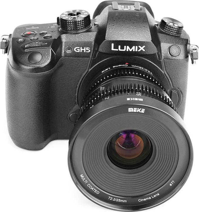 Actual product image Meike 25mm T2.2-22 MFT Cine Lens (Micro Four Thirds, APS-C / DX)