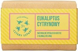 Mydlarnia Cztery Szpaki Eukalyptus-Zitrone Naturseife mit grüner Tonerde 110g