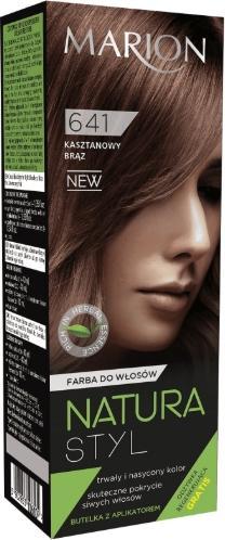 Produktbild Marion Nature Style Color Hair Dye 641 Chestnut Bronze 80Ml + Conditioner 10Ml (641 Kastanienbraun)