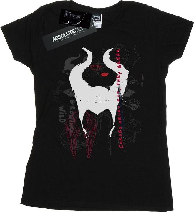 Disney Maleficent Mistress Of Evil Growing Wild Horns Collage TShirt (XL)
