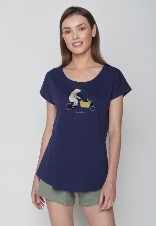 Produktbild Greenbomb Women's Bike Cargo Raccoon Cool T-Shirt (S)