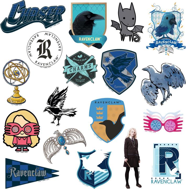 Actual product image Deluxe Ravenclaw Stickers (Pack of 50)