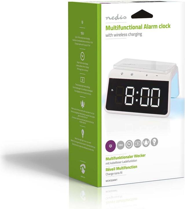 Productafbeelding Nedis Wekker -Draadloze oplader