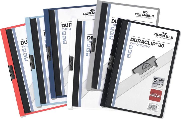 Actual product image Durable Duraclip 30 PVC Grey Presentation Folder (A4, 1 x)