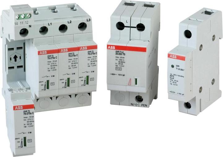 Productafbeelding ABB Overspanningsbeveiliging OVRT23N40-275PQS type 2 voor 230/400V TT-3Ph. + TN-S