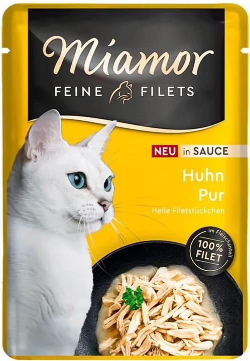 Produktbild Miamor Feine Filets in Sauce Huhn Pur, Nassfutter für Katzen (100g) (Adult, 1 Stk., 100 g)