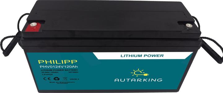 Produktbild Autarking Batterie Philipp LiFePO4, 25.6 V 120 Ah mit App (25.60 V, 120 Ah)