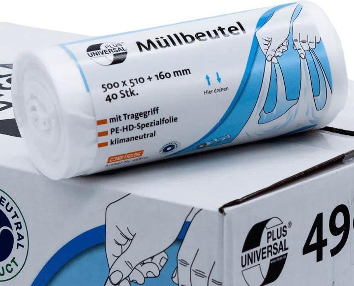 Universal Plus Afvalzak 30,0 l transparant 9 µm, 1 st. (40 x, 30 l)