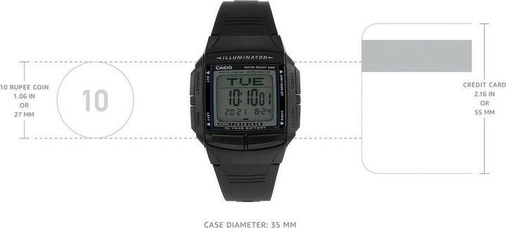 Actual product image Casio Databank - DB-36-1A (Digital watch, 37 mm)
