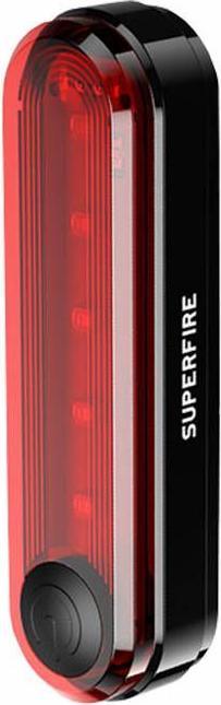 Produktbild Superfire Rear bike light BTL01, USB, 230mAh