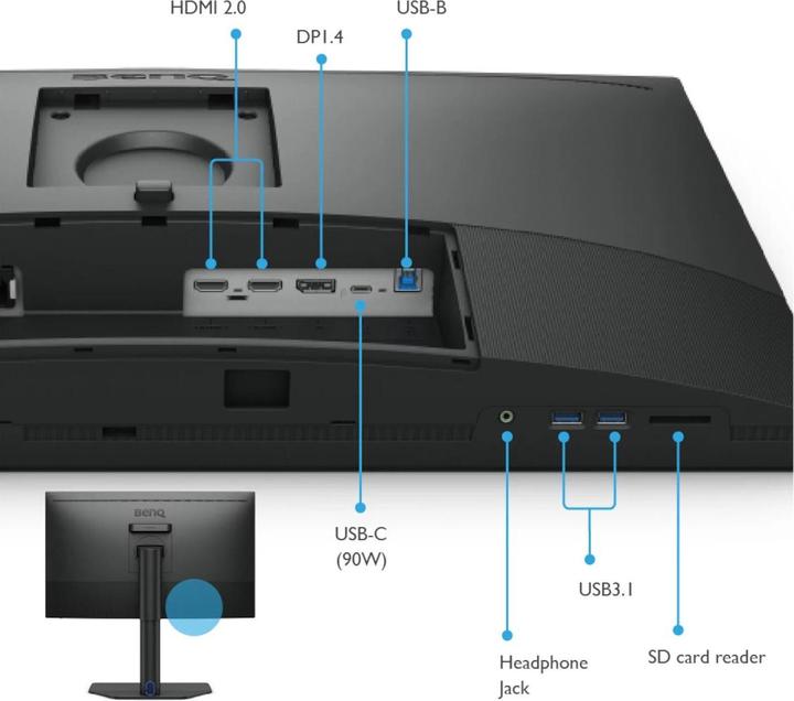 Actual product image BenQ PhotoVue SW272Q (2560 x 1440 pixels, 27")