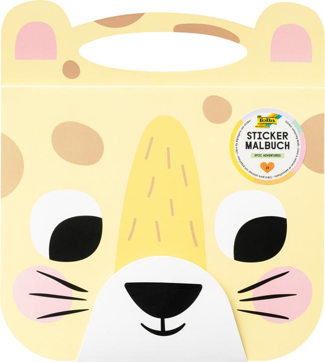 Produktbild Folia Bringmann 82303 - Sticker Malbuch Epic Adventures, Stickerbuch mit 15 vorgedruckten Seiten zum