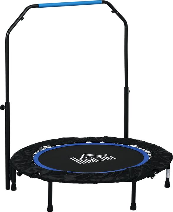 Actual product image Homcom Fitness-Trampolin Stahl, Kunststoff Schwarz+Blau (102 cm)