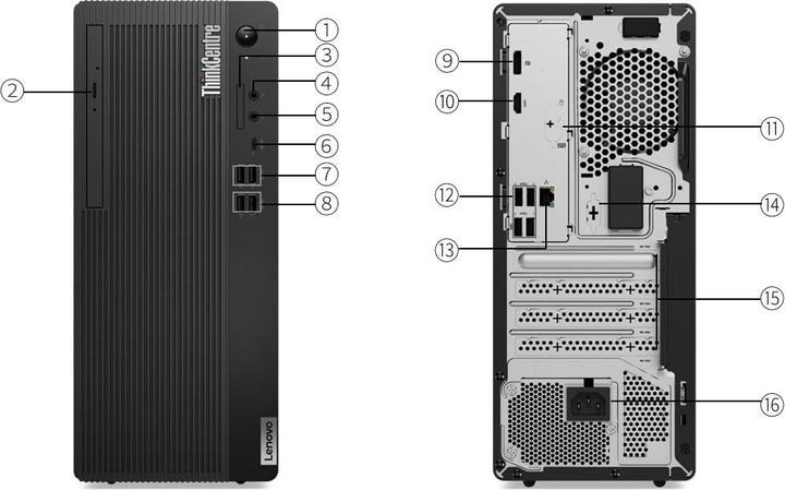 Produktbild Lenovo ThinkCentre M70t Gen 5 (Intel Core i5-14500, 16 GB, 512 GB)