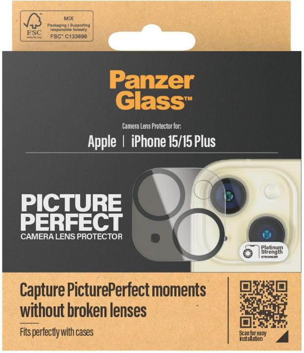 Image du produit PanzerGlass PicturePerfect Camera Lens Protector (1 pièce(s), Apple iPhone 15, Apple iPhone 15 Plus)